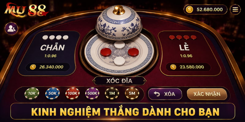 kinh nghiệm luật chơi xóc đĩa