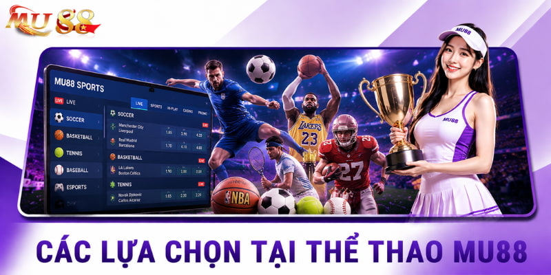 lựa chọn tại thể thao mu88